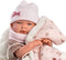 Llorens full body babypop meisje Nica met kleding kussen en speen 40 cm