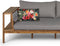 Anna's collection buitenkussen bloem - zwart/rood - 30 x 50 cm - Water en UV bestendig