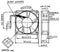 Sunon SF23092A2092HBT Axiaalventilator 230 V/AC 50.94 m³/h (l x b x h) 92 x 92 x 25 mm