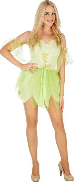Dressforfun Morgendauw - Vrouwenkostuum toverfee - Inclusief armwarmers - L
