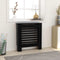 vidaXL Radiatorombouw 172x19x81 cm MDF zwart