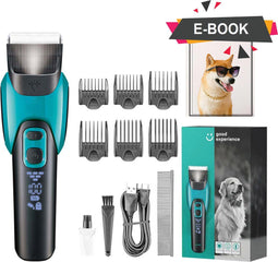 Good Experience Hondentondeuse - Professionele Dierentondeuse - Inclusief E-Book - Blauw