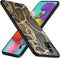 iMoshion Hoesje Geschikt voor Samsung Galaxy A51 Hoesje Siliconen - iMoshion Design hoesje - Goud / Zwart / Golden Leaves