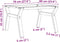 vidaXL - Salontafelpoten - Y-frame - 70x60x43 - cm - gietijzer