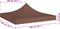 vidaXL - Partytentdak 270 g/m² - 2x2 m UV- en waterbestendig - bruin