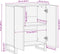 vidaXL - Dressoir - 60x34x75 - cm - massief - acaciahout