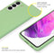 Accezz Samsung Galaxy S22 - Liquid Silicone Backcover - Schokabsorberend - Groen