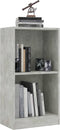vidaXL Boekenkast 40x24x75 cm spaanplaat betongrijs