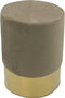 SVJ Kruk Rond - 32 x 32 x 42 cm - Polyester - Taupe