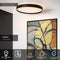 Lucide NURIA - Plafonnière - Ø 50 cm - LED 3 StepDim - 1x36W 2700K - Zwart