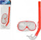 Snorkel Goggles and Tube for Children 119117 Red