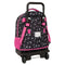 Kuromi Schoolrugzak - Ergonomische bekleding - Zwart Fuchsia 33 x 45 x 22 cm