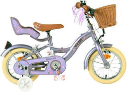 Volare Blossom - Kinderfiets - 12 inch - Twee handremmen - Paars