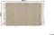 AFRIN - Laagpolig vloerkleed - Beige - 50 x 80 cm - Katoen