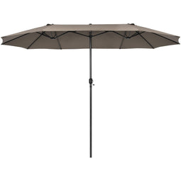 Coast Dubbele Parasol 470x280x245cm (LxBxH) - Bruin