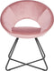 RACHEL - Fauteuil - Roze - Fluweel