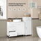 Eugad Wastafelonderkast - 3 Laden 1 Deur - 70 x 60 x 30 cm - Wit