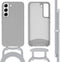 iMoshion Hoesje Geschikt voor Samsung Galaxy S22 Hoesje Met Koord - iMoshion Color Backcover met afneembaar koord - Grijs