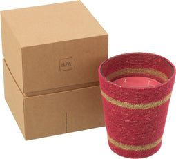 J-Line Geurkaars Mand Wax Fuchsia Large - 75 Uur