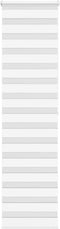 vidaXL - Zebra - rolgordijn - 60x200 - cm - stofbreedte - 55,9 - cm - polyester - wit