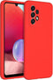 Accezz Samsung Galaxy A33 - Liquid Silicone Backcover - Schokabsorberend - Rood