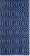 ADATEPE - Laagpolig vloerkleed - Blauw - 80 x 150 cm - Viscose