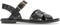 Clarks Willow Gild - Platte sandalen - Metalen aantreklus - Black - Maat 39