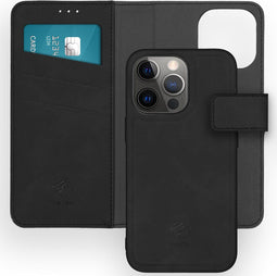 iMoshion Hoesje Geschikt voor iPhone 13 Pro Hoesje Met Pasjeshouder - iMoshion Uitneembare 2-in-1 Luxe Bookcase - Zwart