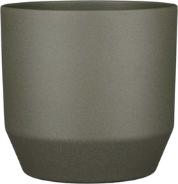 Mica Decorations Nola Bloempot - 27x27x25 cm - Keramiek - Donkergroen