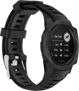 iMoshion Bandje Geschikt voor Garmin Instinct - iMoshion Siliconen bandje - Zwart