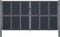 vidaXL - Poort - 400x200 - cm - staal - antraciet