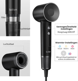 Laifen - Swift High Speed Haardroger/Föhn In Black