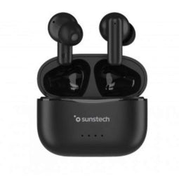 Sunstech WAVEPODSONEBK - Bluetooth hoofdtelefoon - Oordopjes met microfoon - Zwart