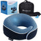 PurelyGoods® Nekkussen Set - Reiskussen - Memory Foam - Donkerblauw
