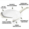 COOCK 19-Delige Pannenset - Gerecycled Aluminium - Keramische Anti-Aanbaklaag - Wit (19 stuks)