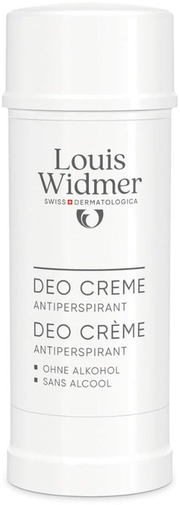 Louis Widmer - Anti-Transpirant Crème - Alcoholvrij - 40 ml