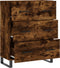 vidaXL - Dressoir - 69,5x34x90 - cm - bewerkt - hout - gerookt - eikenkleurig