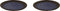 Palmer Bord Tama 28.5 cm Blauw Zwart Stoneware 2 stuks