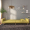 vidaXL - Slaapbank - 2-zits - met - 2 - kussens - stof - groen