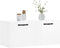 vidaXL - Wandkast - 80x36,5x35 - cm - bewerkt - hout - hoogglans - wit