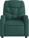 Fauteuil verstelbaar stof donkergroen