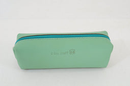Own stuff Leren pennenzak / pennenetui - Pastel groen