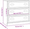vidaXL - Dressoir - 70x35,5x67,5 - cm - bewerkt - hout - sonoma - eikenkleurig