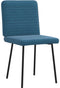 vidaXL - Eetkamerstoelen - 2 - st - fluweel - blauw