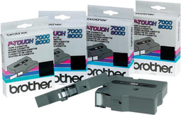 Labeltape Brother P-touch TX-651 24mm zwart op geel - 10 stuks