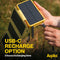 Aqiila Powerbird BS10 - Powerbank - 10.000 mAh - 4 zonnepanelen - Geel
