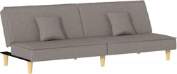 vidaXL - Slaapbank - stof - taupe