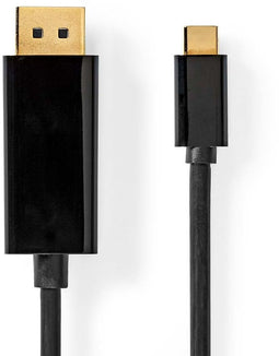 Nedis CCGB64352BK20 - USB 3.2 Gen 1 Adapter - USB-C naar DisplayPort - Zwart