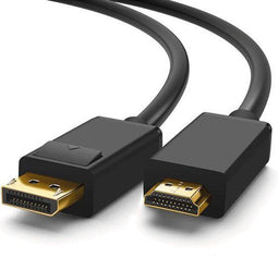 DisplayPort naar HDMI Kabel - Ondersteund 1080P - Male DisplayPort en Male HDMI Plug - 2 Meter -