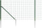 vidaXL - Draadgaashek - met - grondankers - 0,8x10 - m - groen
